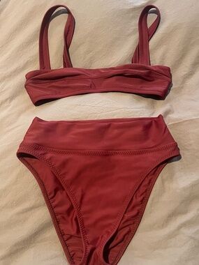 Galamaar Bikini Set in Garnet